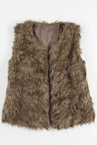 Brown Shag Vest