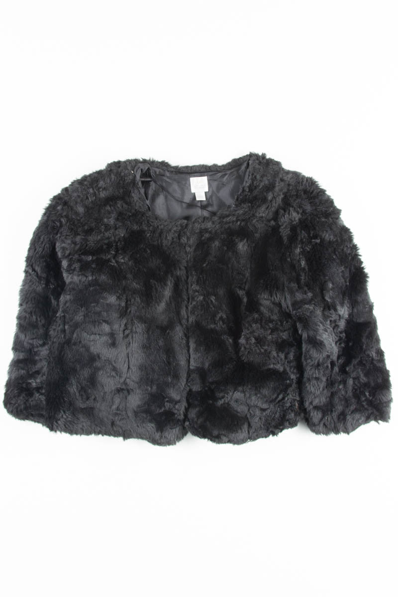 Black Fur Shrug