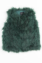 Green Shag Fur Vest