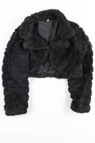 Black Fur Shrug 1