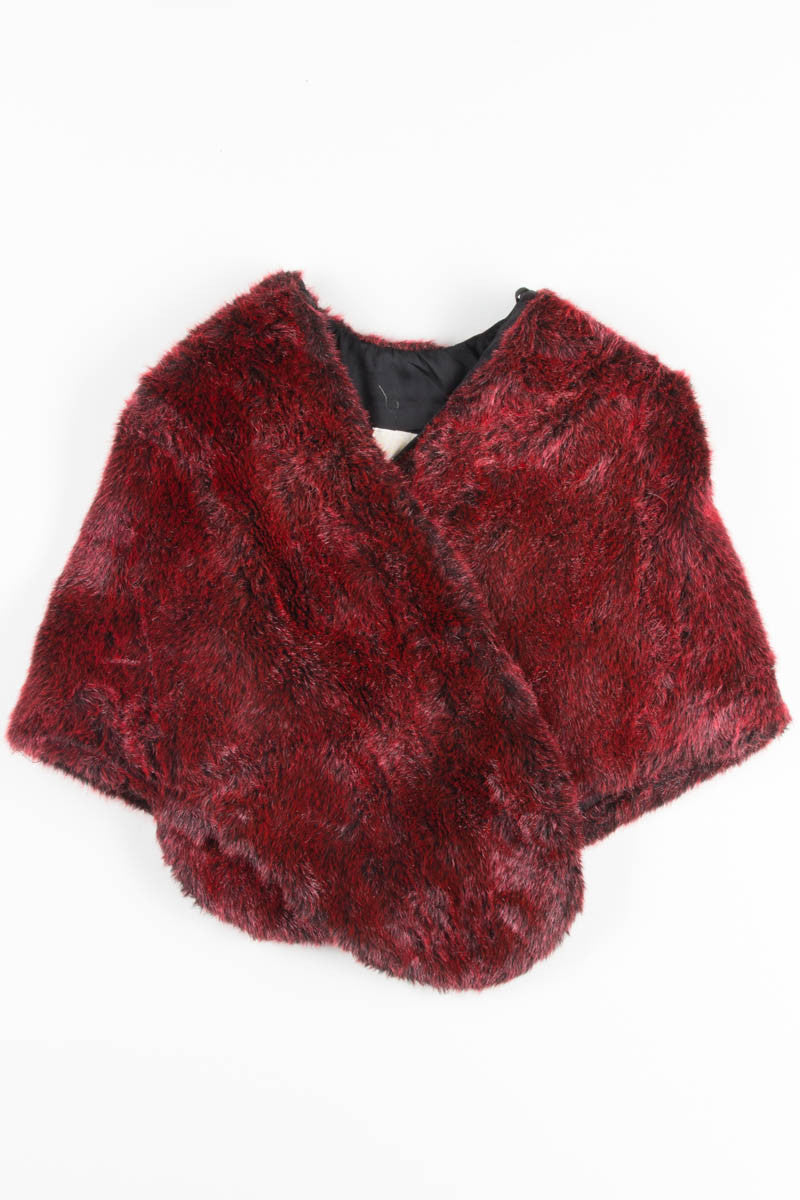 Red Fur Shawl