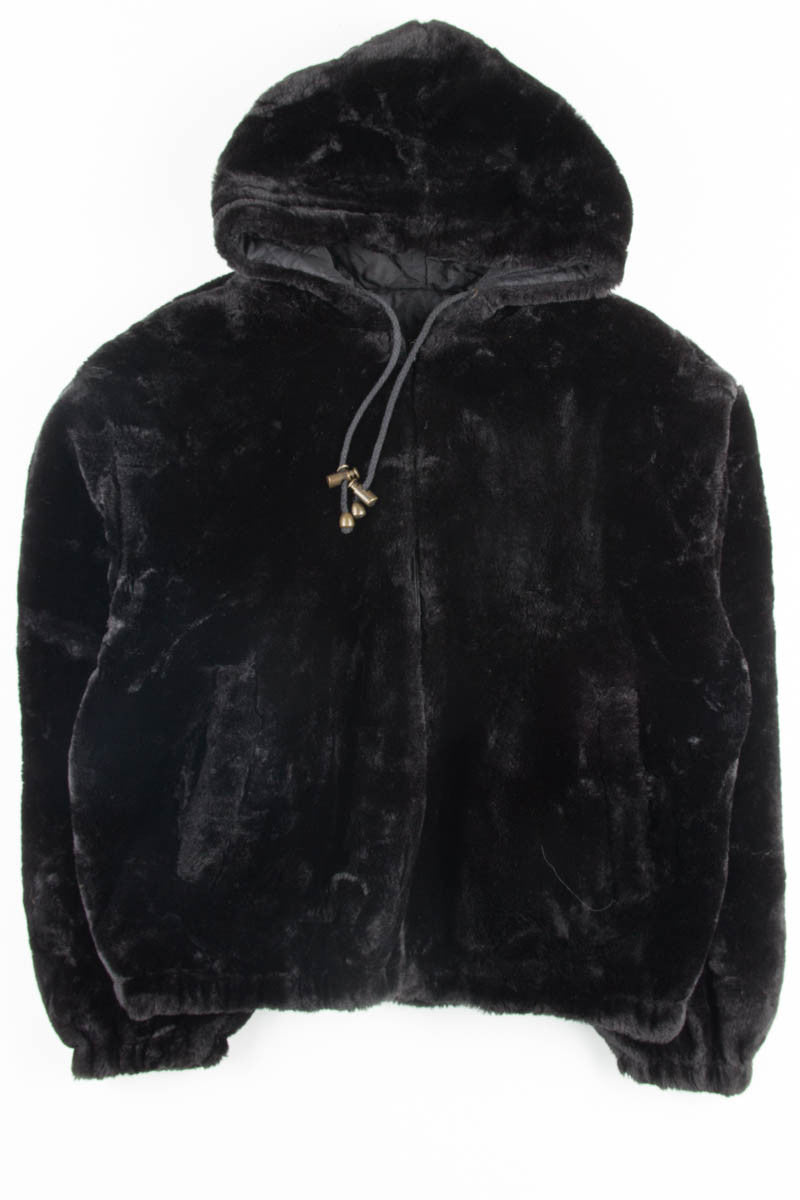 Reversible Black Fur Coat