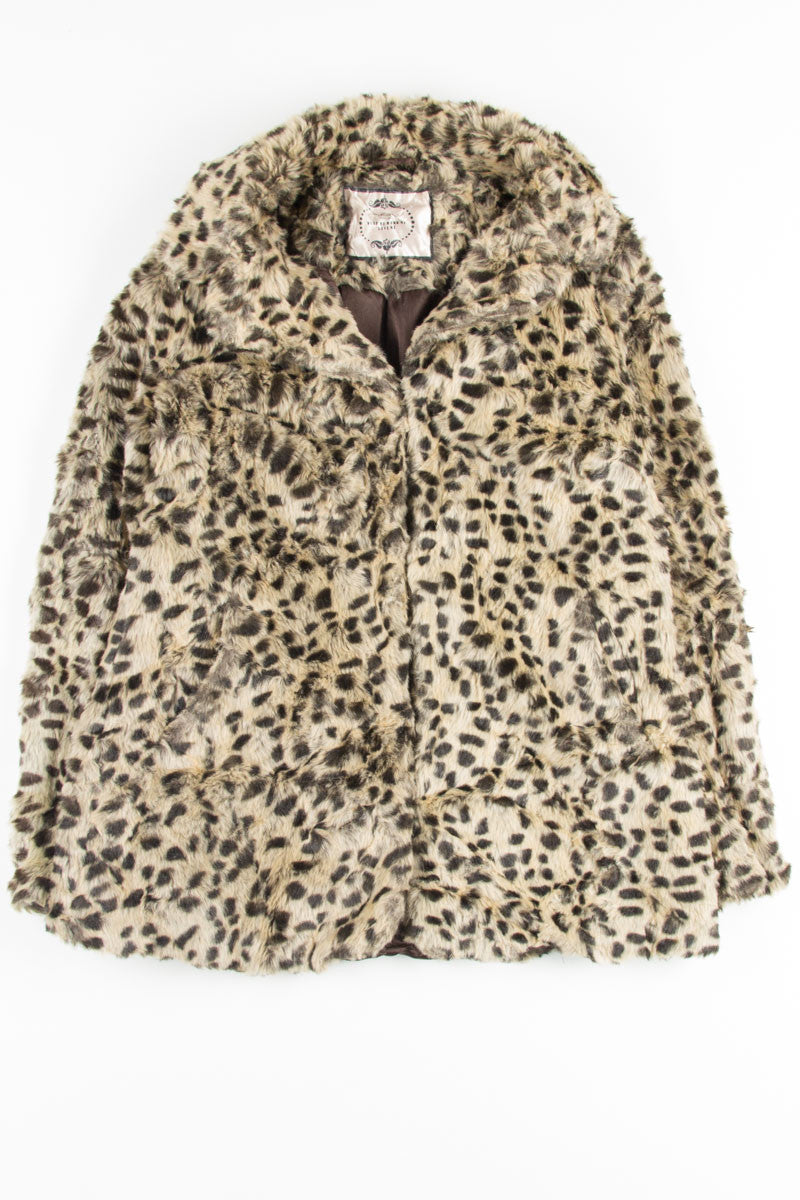 Cheetah Print Fur Coat