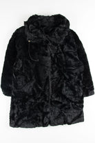 Black Faux Fur Coat 4