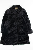 Black Faux Fur Coat 1