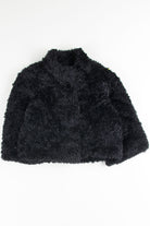 Black Shag Fur Shrug