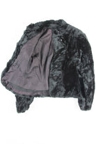 Black Vintage Fur Coat 2