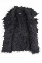 Black Shag Fur Vest