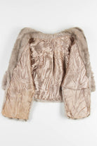 Tan Vintage Fur Shawl