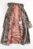 Brown Multicolor Fur Coat
