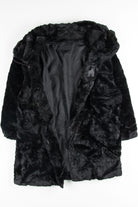 Black Faux Fur Coat 4