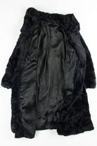 Black Faux Fur Coat