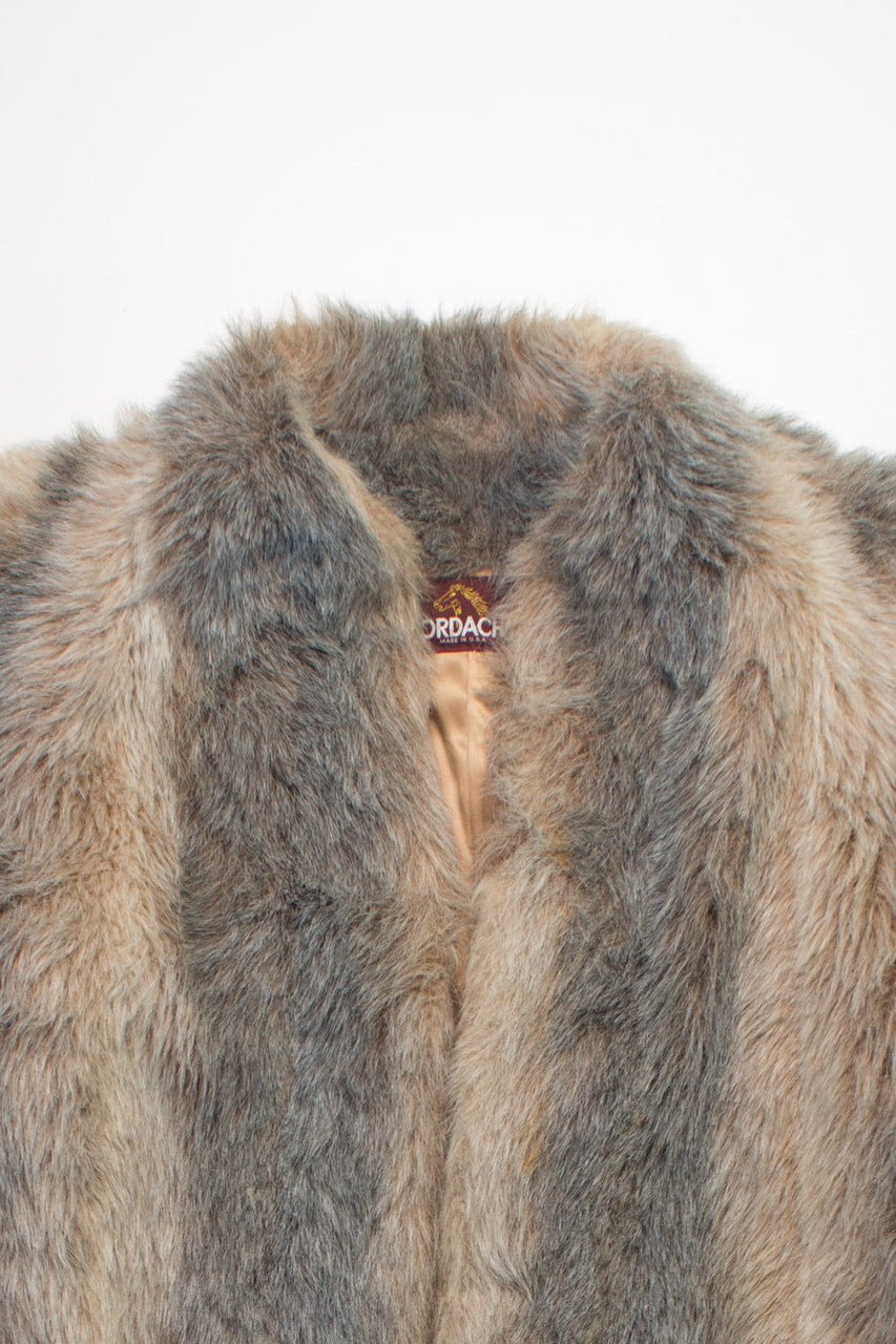 Vintage Jordache Faux Fur Coat