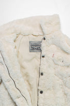 Vintage Soft White Faux Fur Coat
