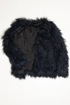 Black Shag Zara Faux Fur Coat