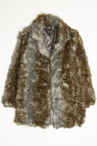 Dark Wolf Faux Fur Coat