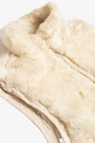 Swirling Cream Faux Fur Vest