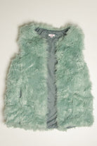 Mint Shag Faux Fur Vest