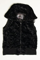Black Blind Date Faux Fur Vest
