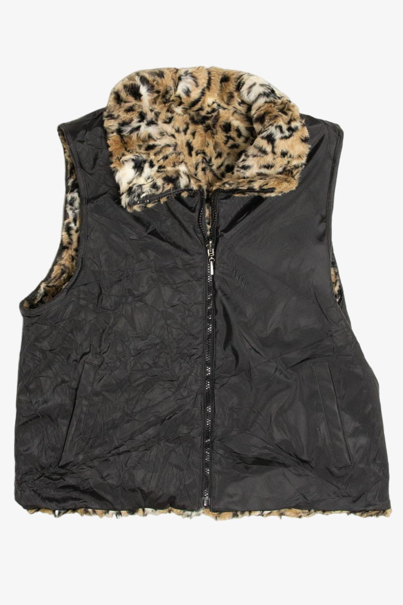 Reversible Cheetah East 5th Faux Fur Vest