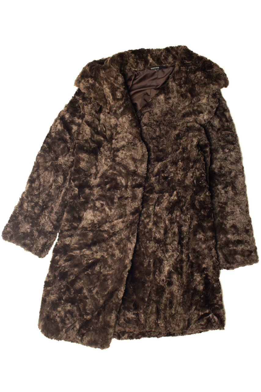 Brown Faux Faur Coat