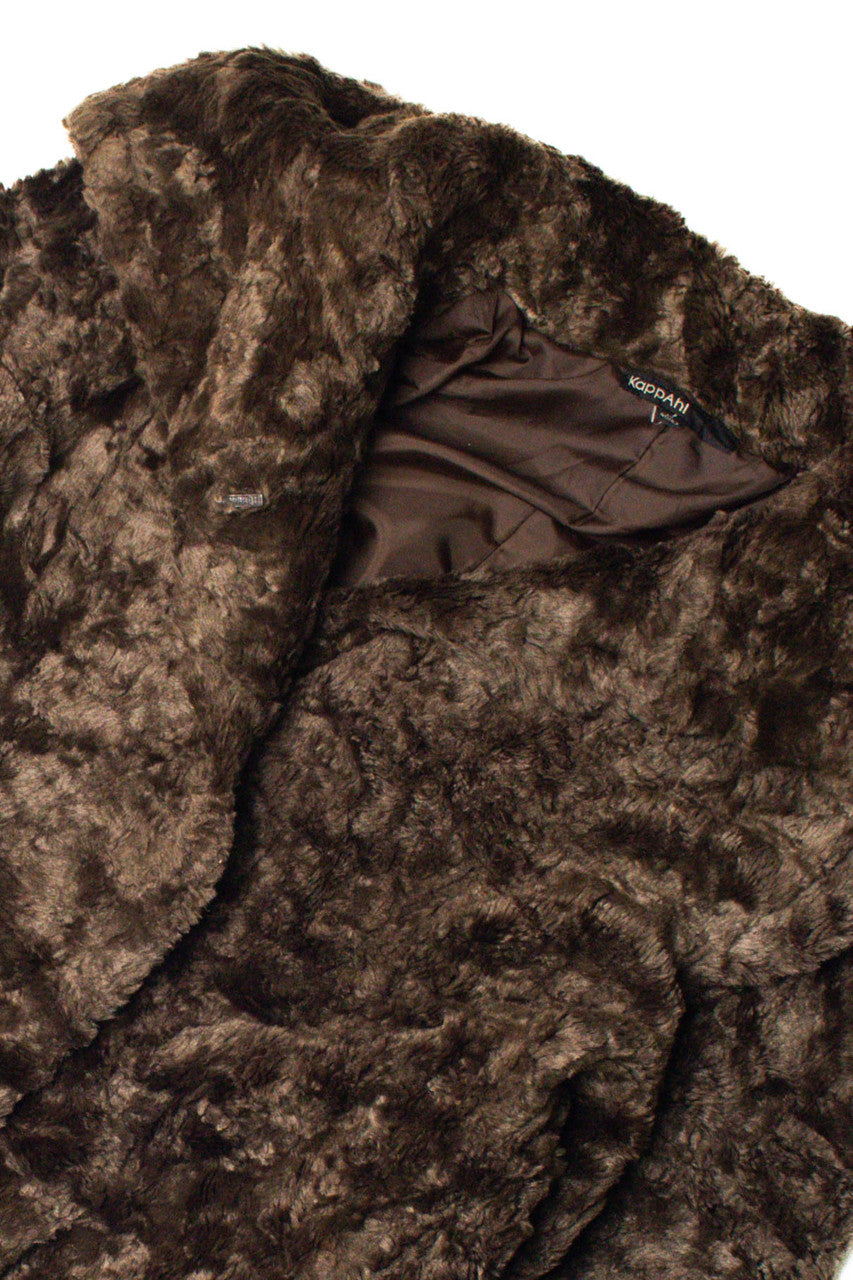 Brown Faux Faur Coat