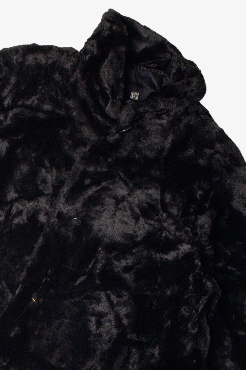 Black Faux Fur Coat 8