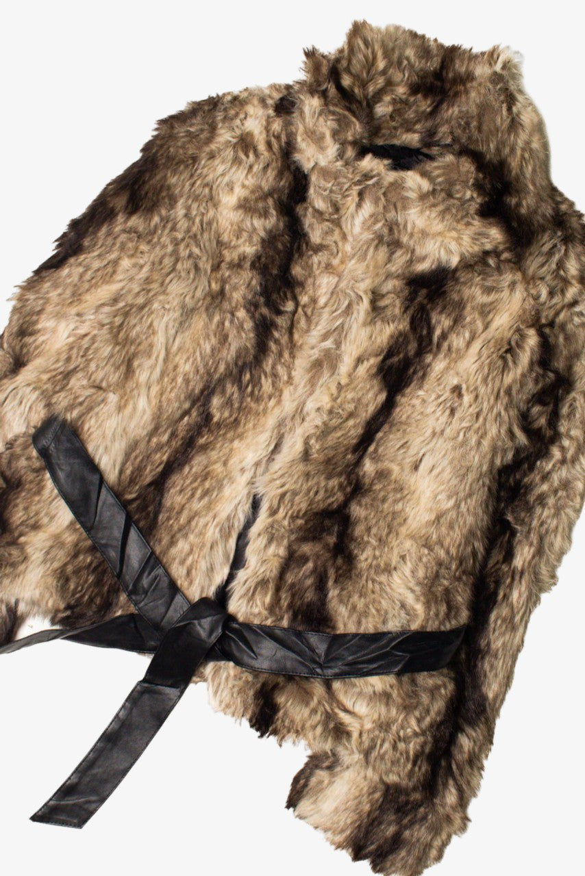 Brown Faux Fur Coat 4