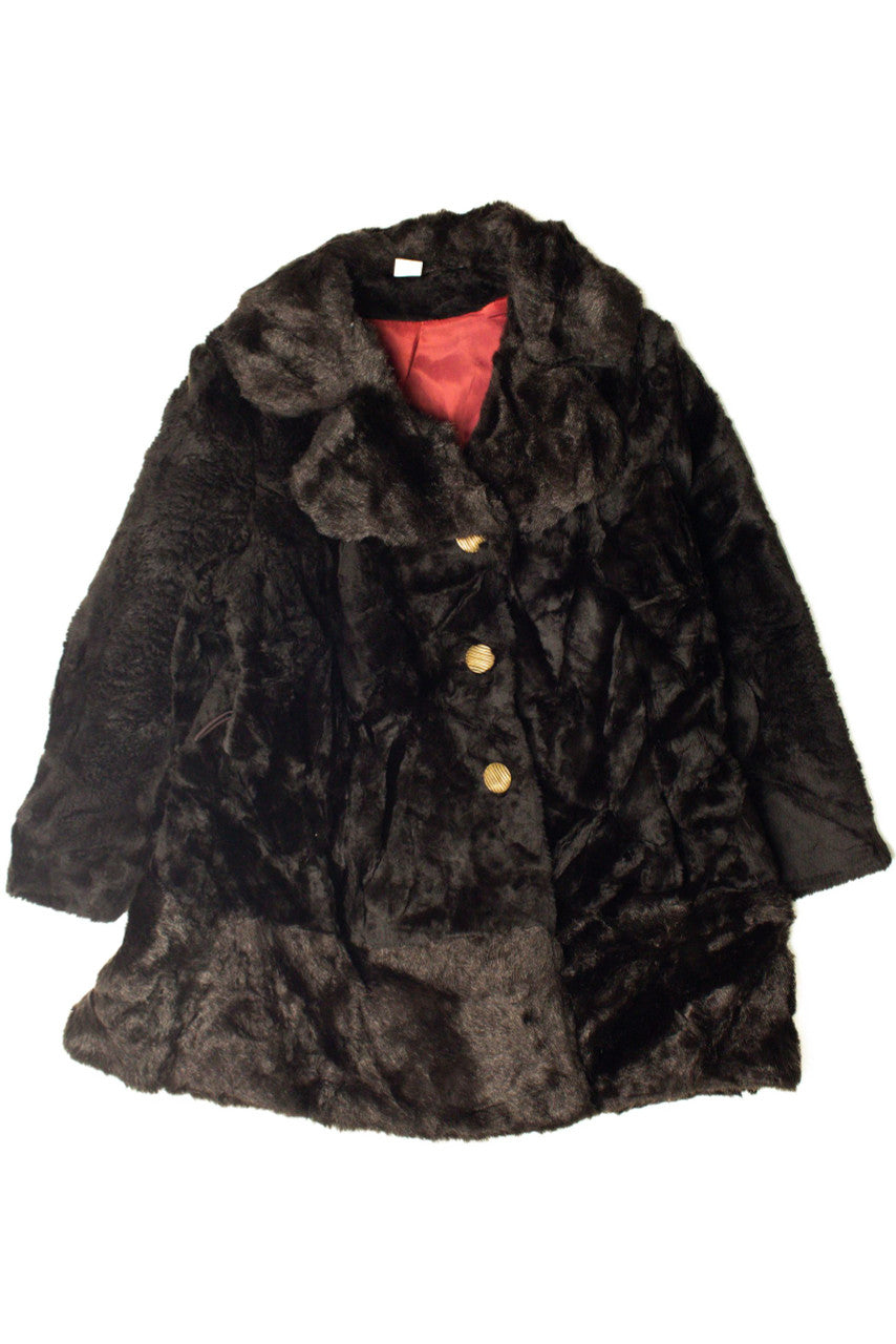 Brown Faux Fur Coat 3