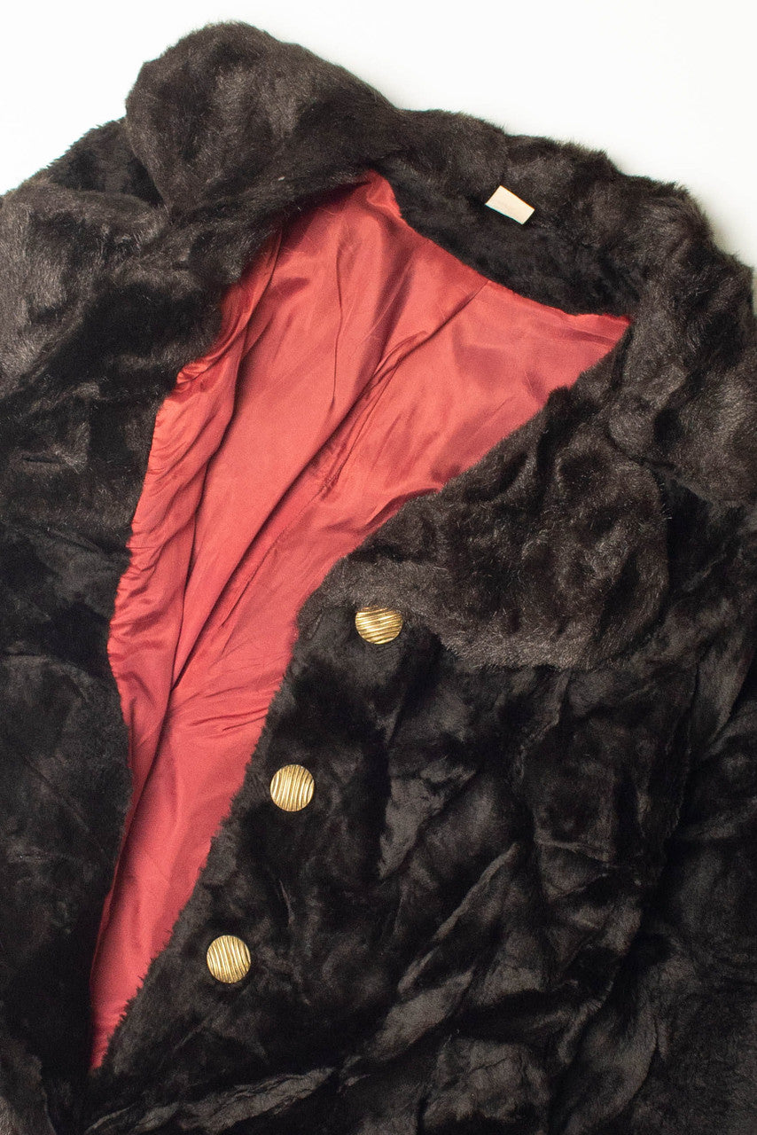 Brown Faux Fur Coat 3