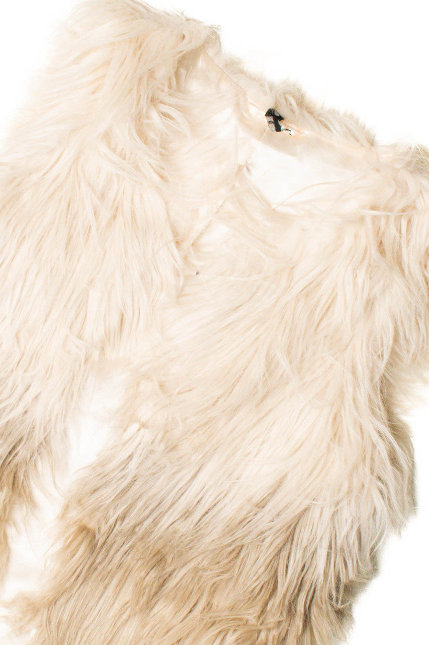 Champagne Faux Fur Coat