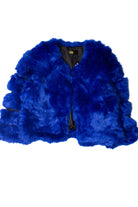 Blue Faux Fur Coat