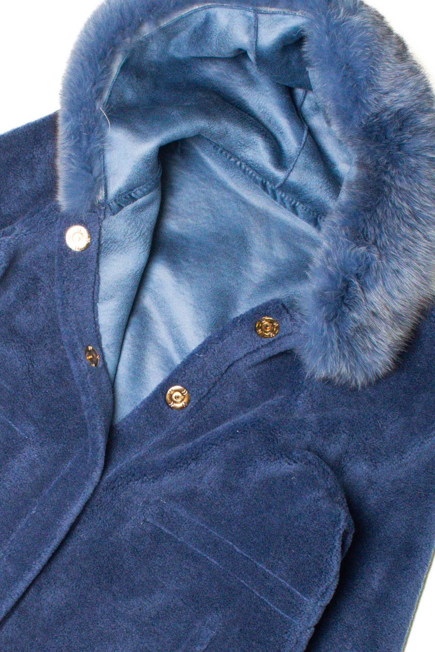 Baby Blue Fur Coat