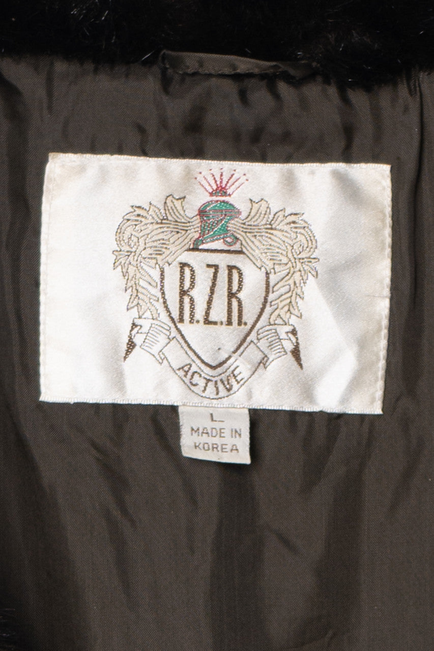 Vintage  R.Z.R. Active Dark Brown Fur Coat