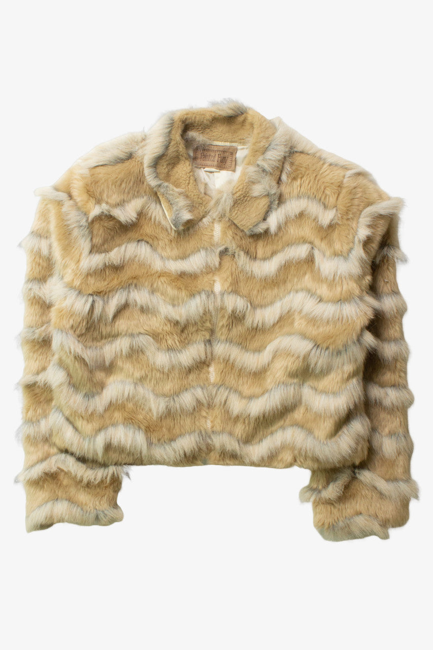 Vintage Painted Pony Faux Fur Coat (1990s)