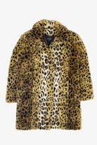 Vintage Y2K Incognita Cheetah Print Faux Fur Coat (2000s)