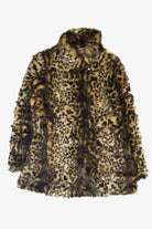 Recycled Pamela McCoy Cheetah Faux Fur Coat