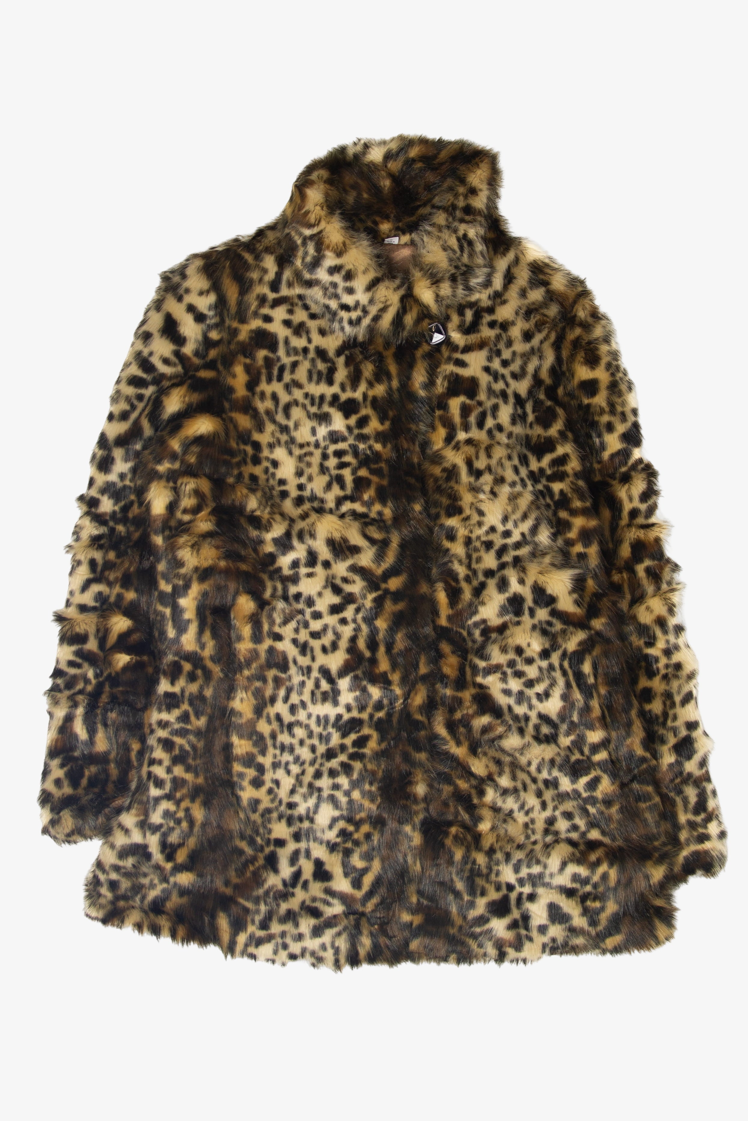 Recycled Pamela McCoy Cheetah Faux Fur Coat