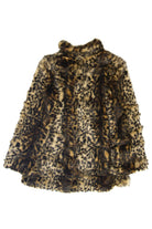 Recycled Pamela McCoy Cheetah Faux Fur Coat