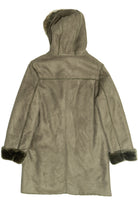 Chadwick's Sage Green Faux Suede Fur Coat