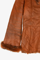 Vintage Brown Monika Faux Fur Lined Coat (1990s)