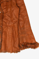 Vintage Brown Monika Faux Fur Lined Coat (1990s)