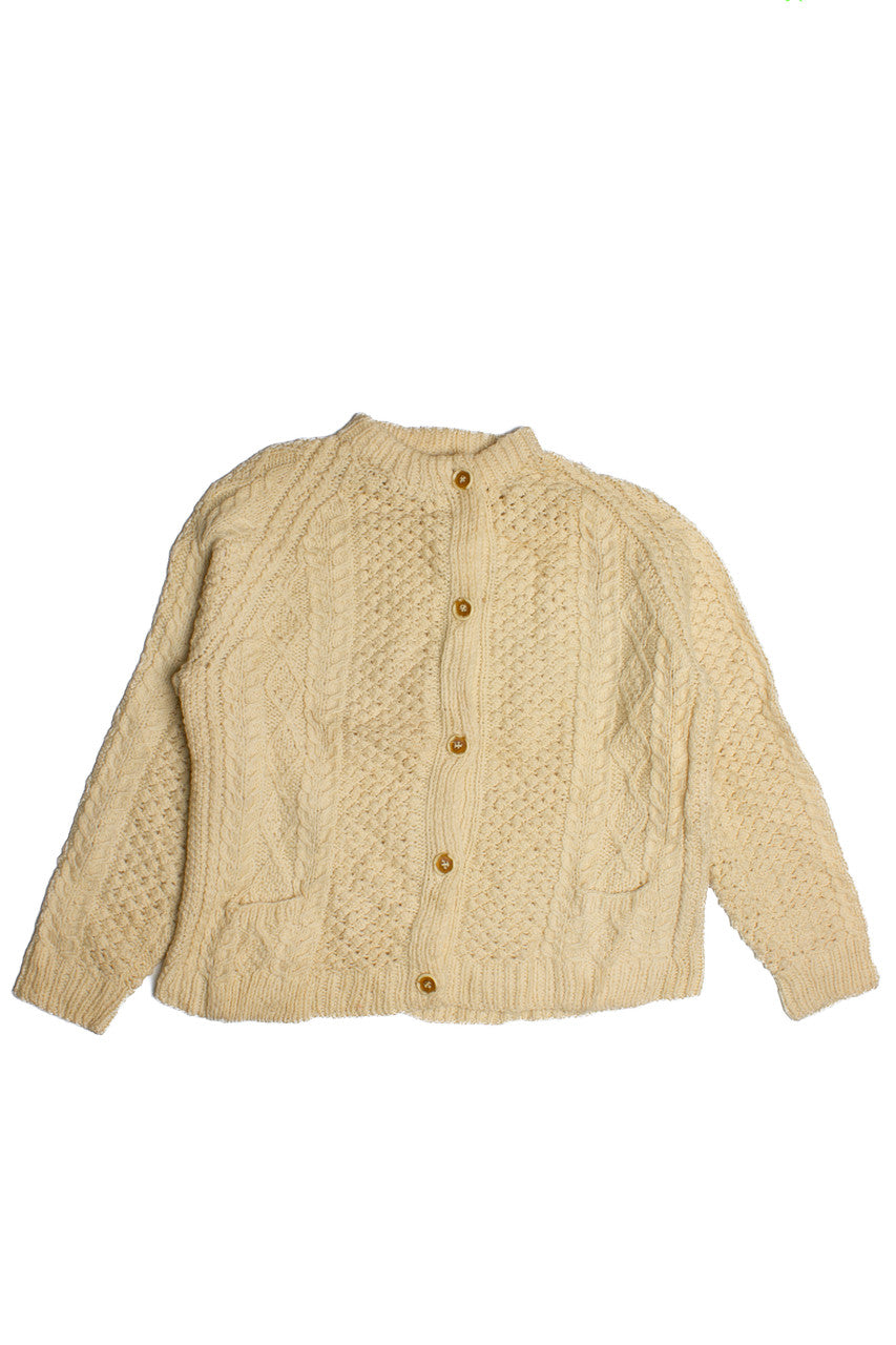 Vintage Fisherman Cardigan Sweater 1015
