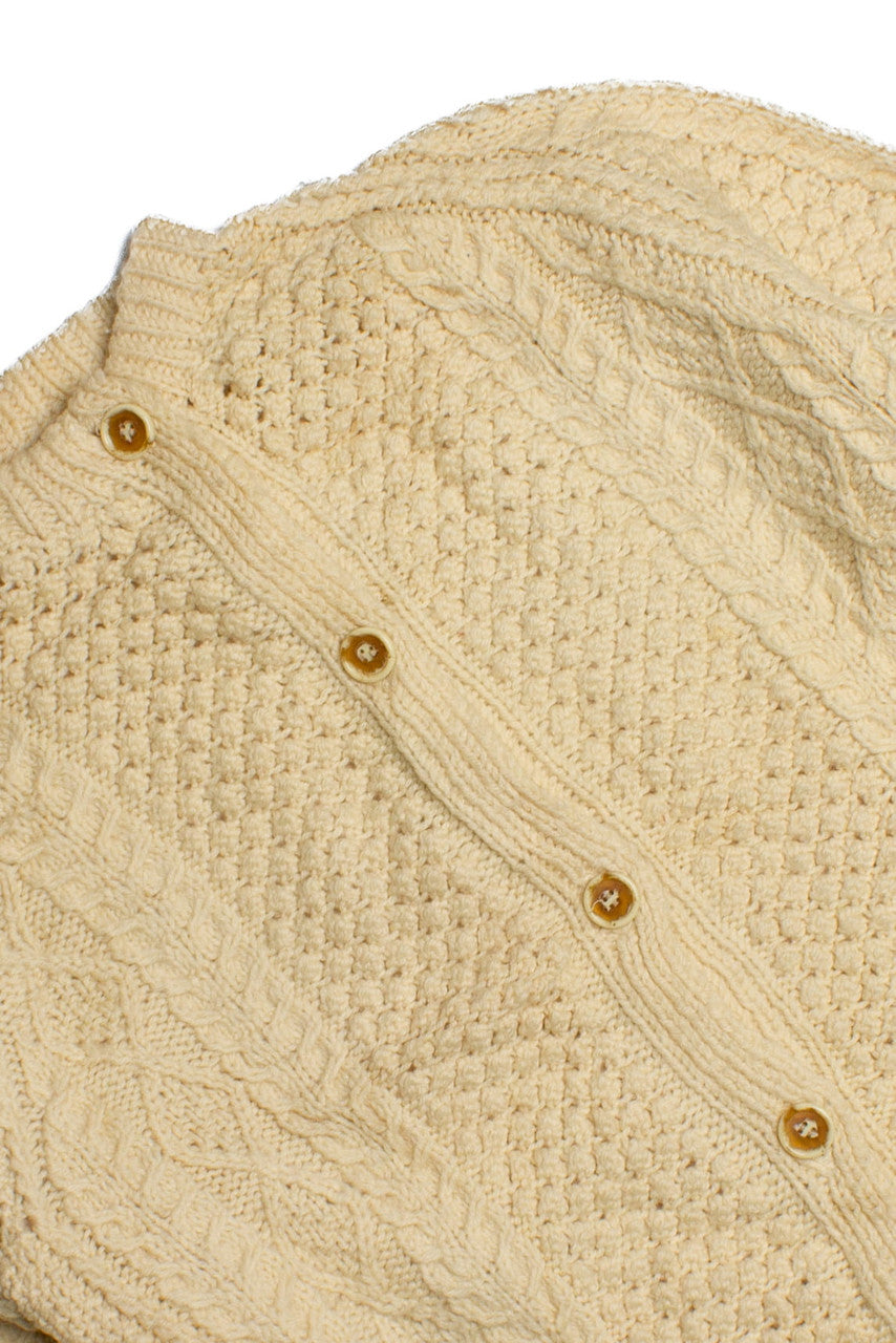 Vintage Fisherman Cardigan Sweater 1015