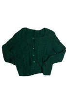 Vintage Emerald Green Fisherman Sweater (1980s)