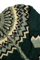 Vintage Green Ice Land Sweaters Vintage Fisherman Cardigan Sweater (1980s)