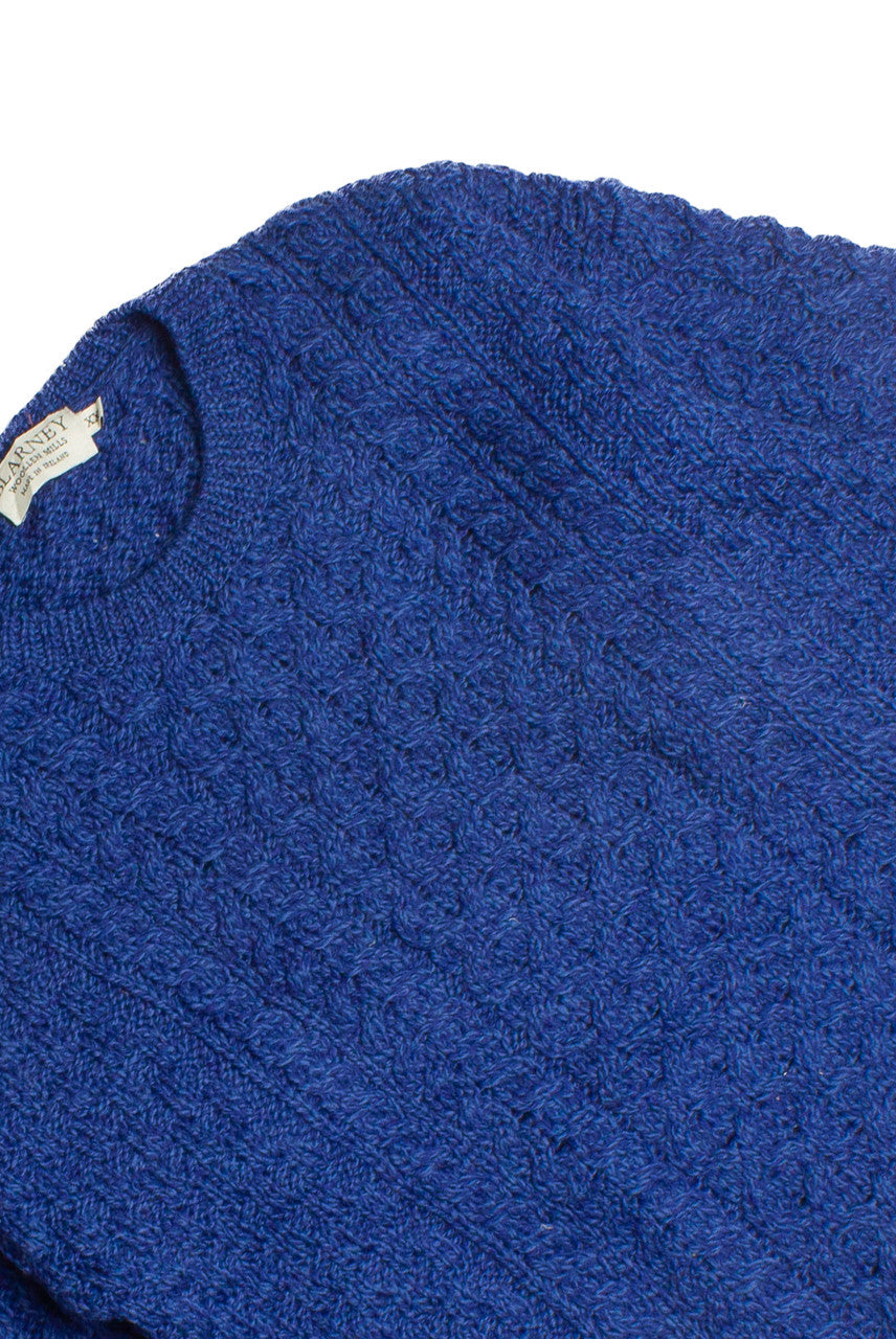Vintage Blarney Blue Fisherman Sweater (1980s) 1059