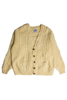 Vintage Johnny Malloy Cardigan Fisherman Sweater (1980s)