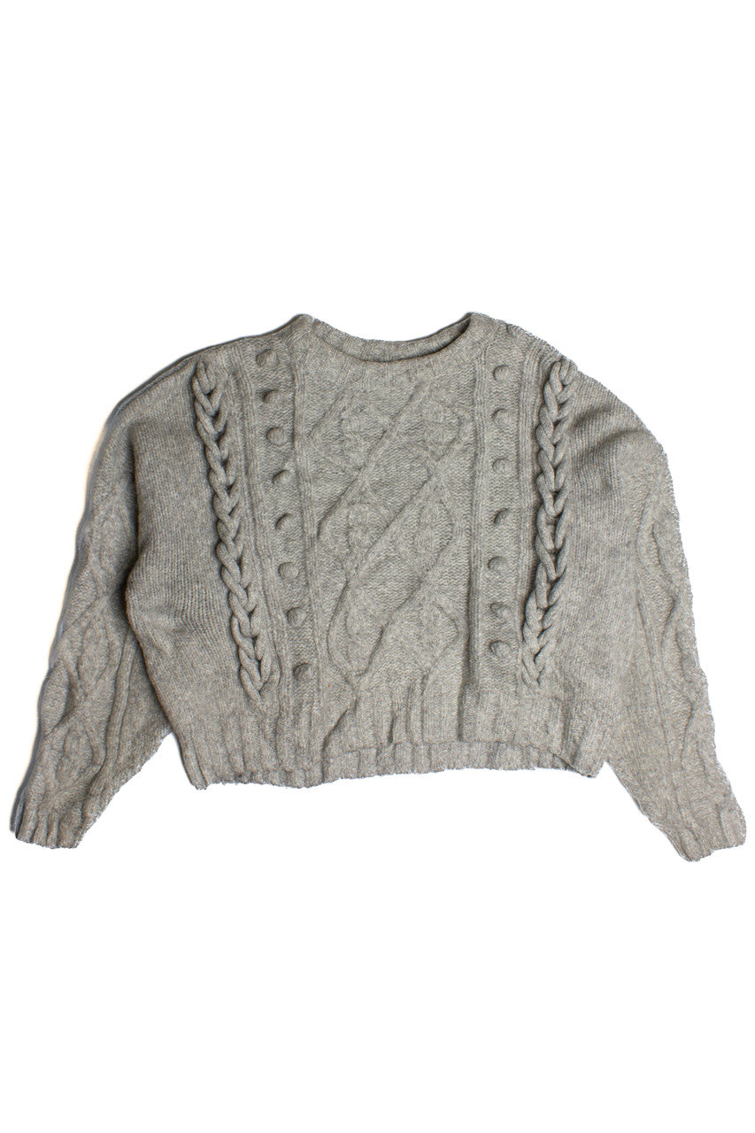 H&M Cropped Fisherman Sweater (2010s)