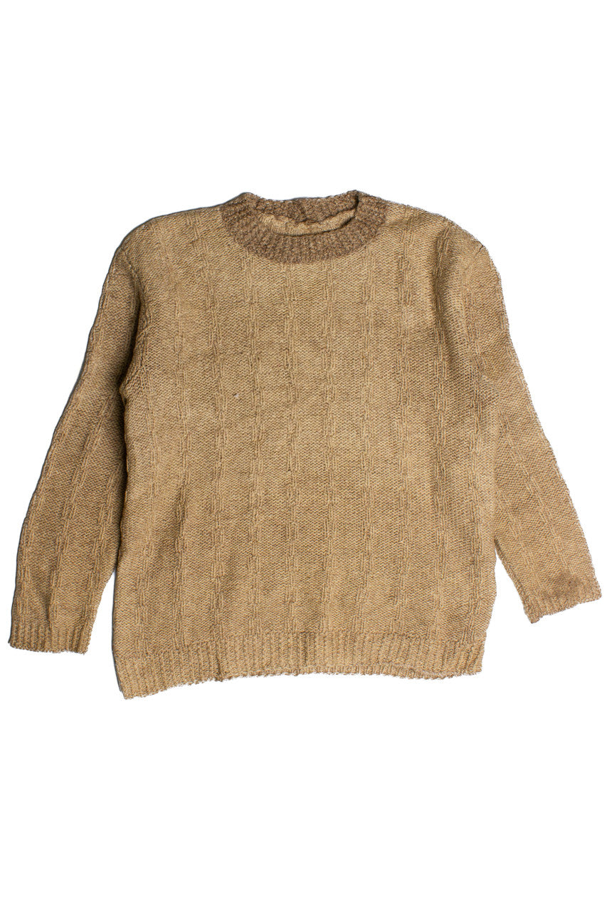 Vintage Brown Fisherman Sweater (1990s) 1078